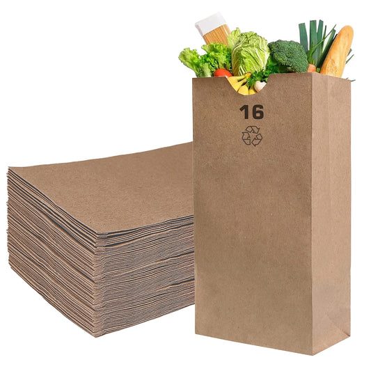16 lb Brown Paper Bags