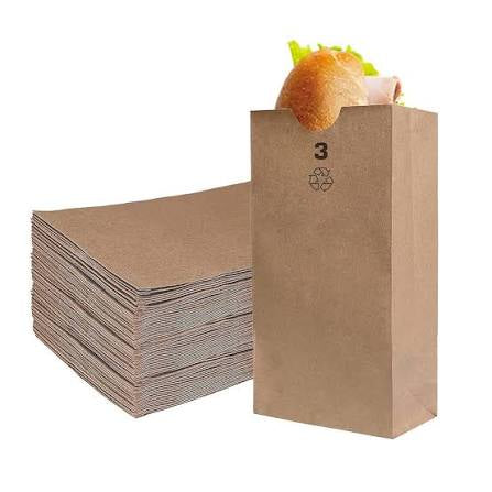 3 lb Brown Paper Bags