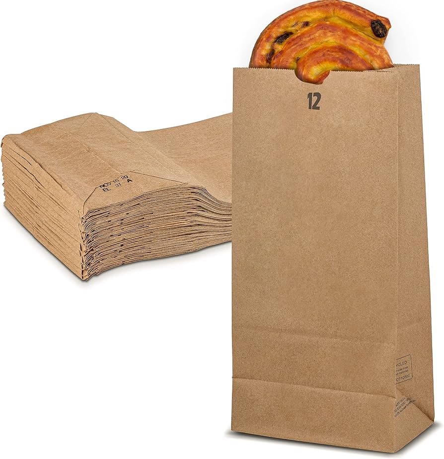 12 lb Brown Paper Bags