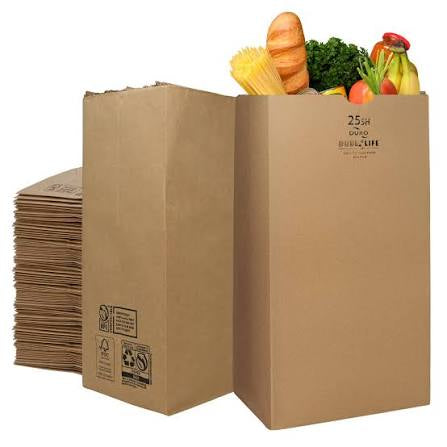 25 lb Brown Paper Bags